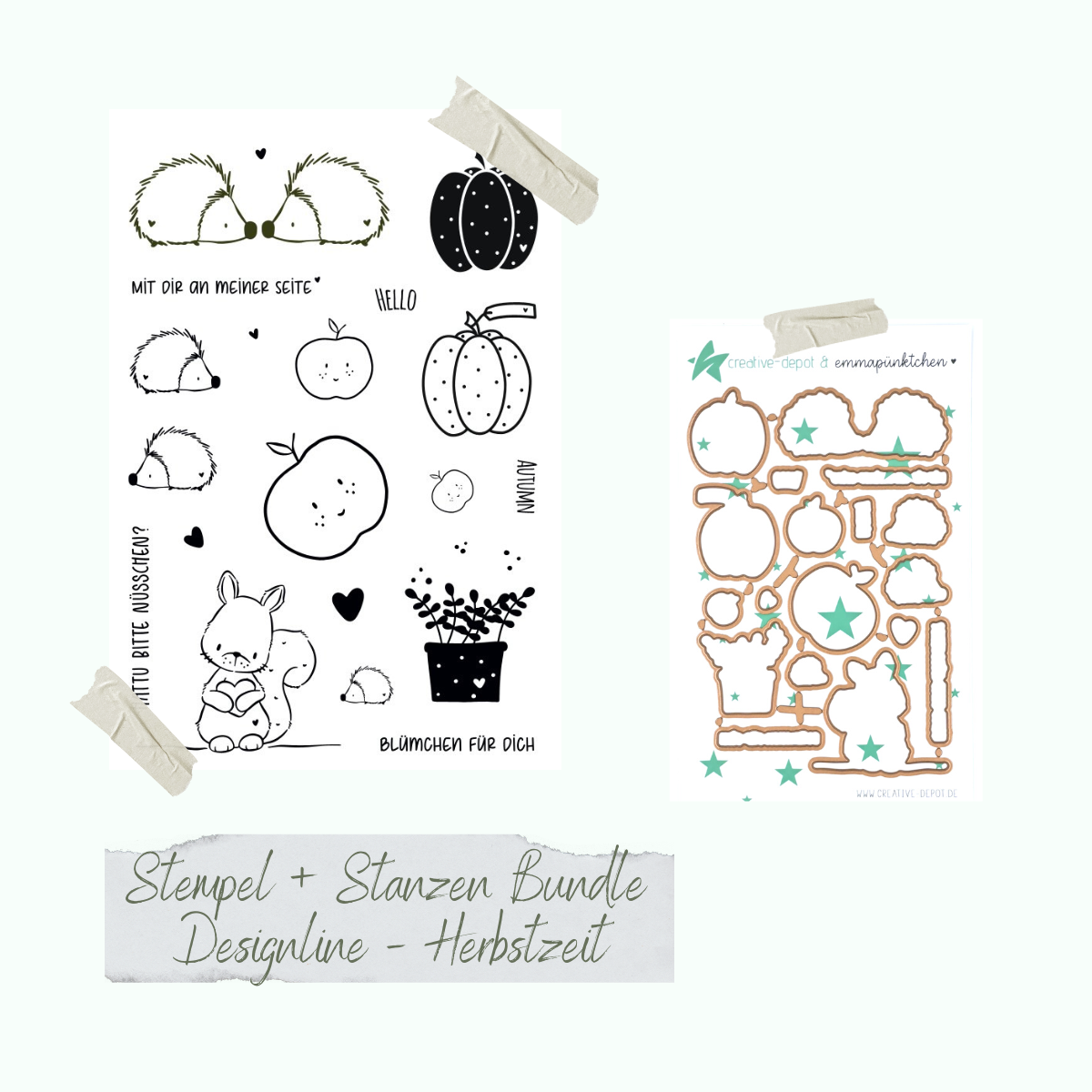 Bundle - Designline - Herbstzeit - Stempelset & Stanzen