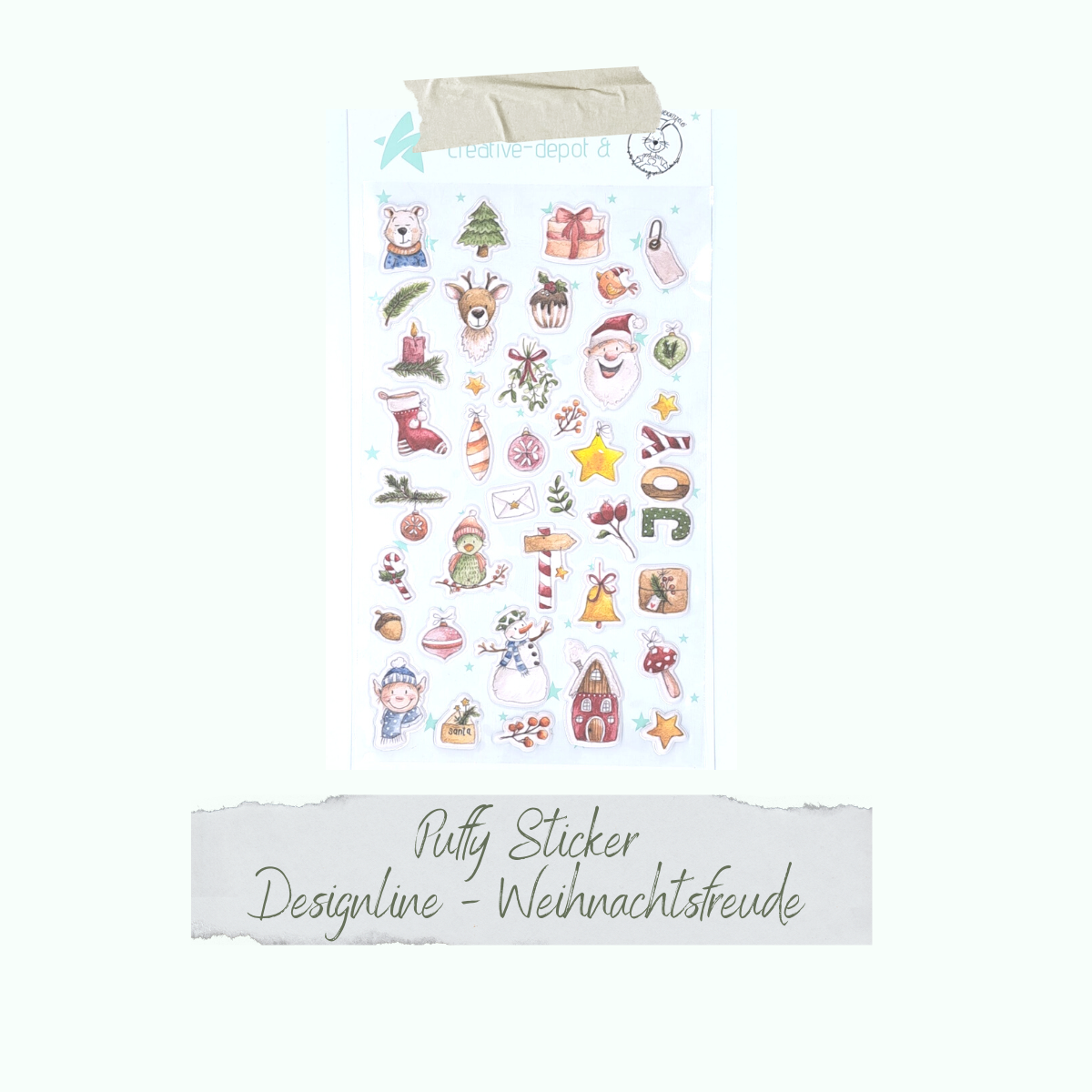 Puffy Sticker - Designline - Weihnachtsfreude