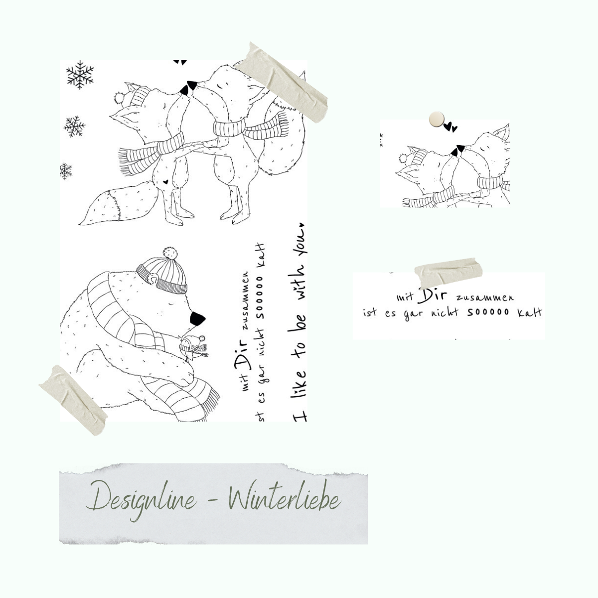 Jeu de timbres - Designline - Winterliebe