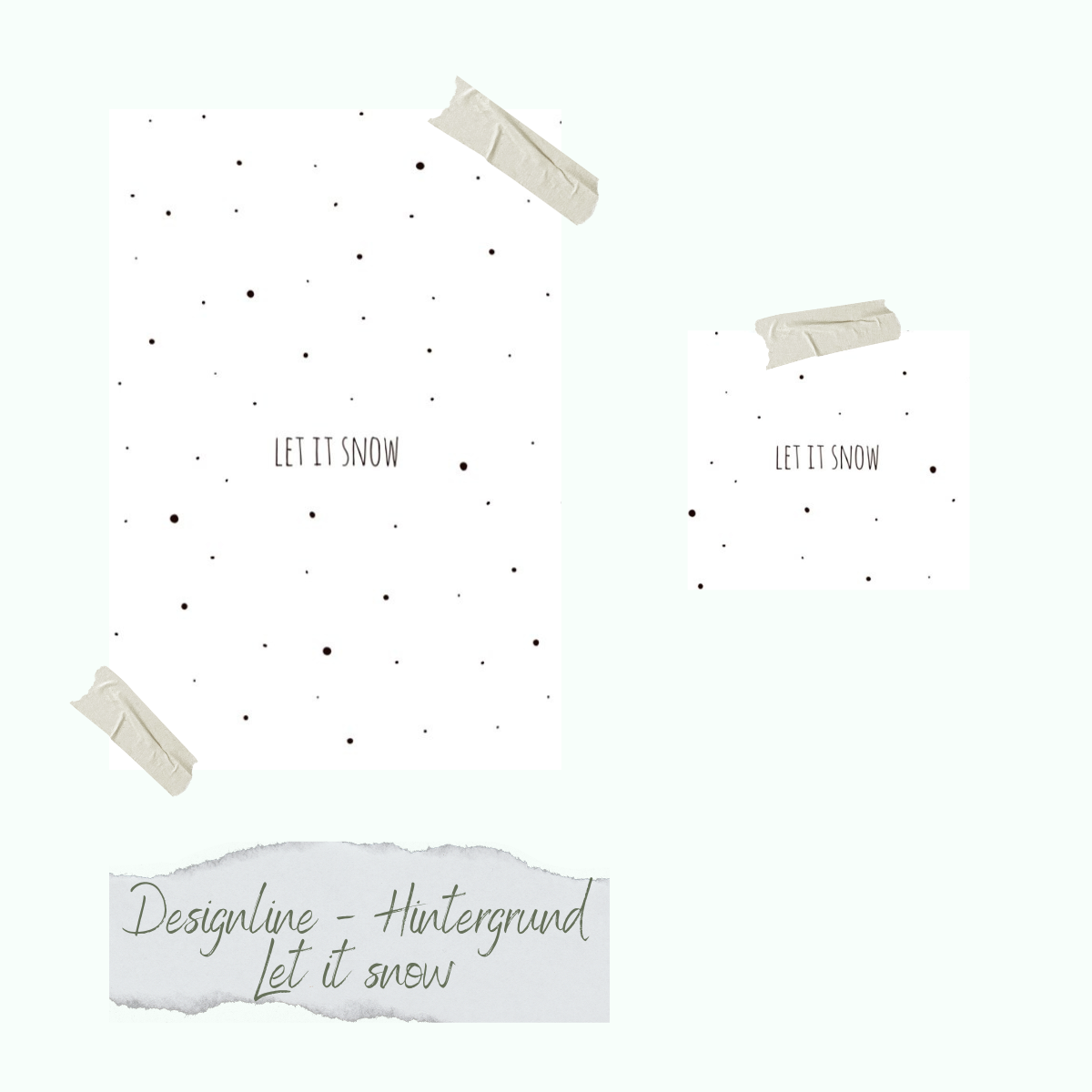 Jeu de timbres - Designline - Hintergrund - Let it snow