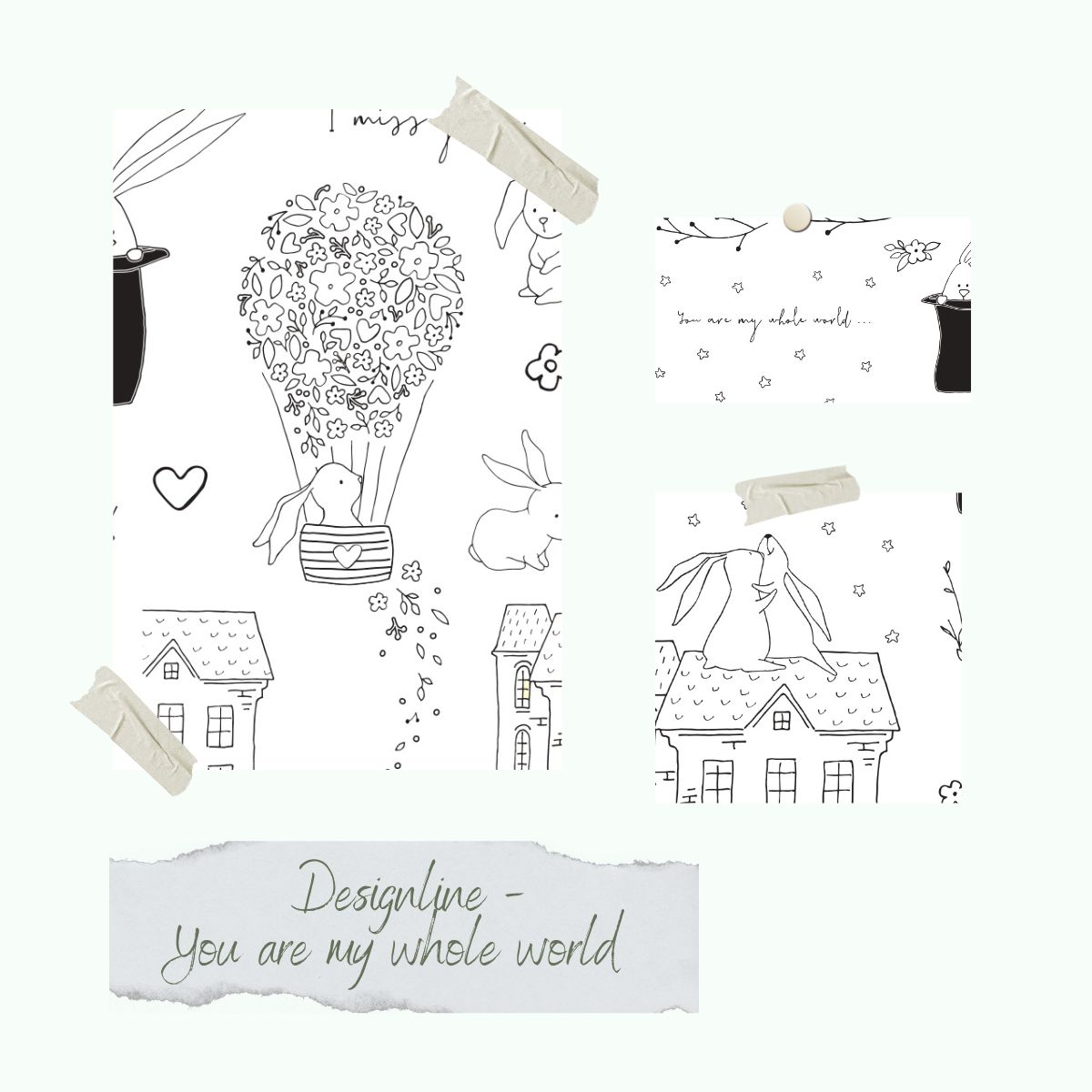 Set de tampons - Designline - You are my whole world