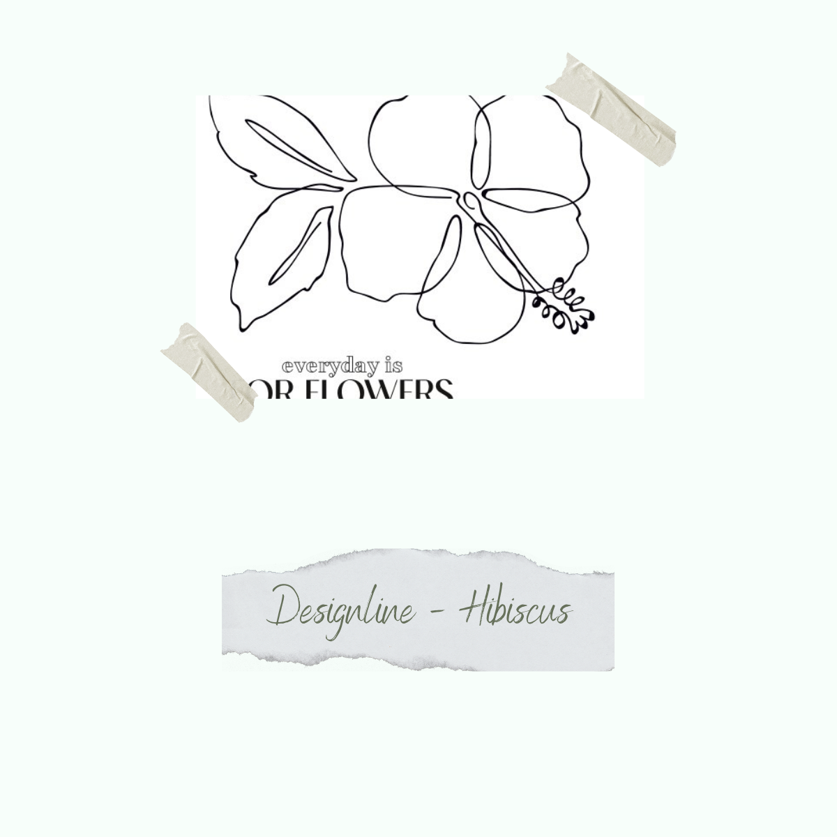 Jeu de timbres - Designline - Hibiscus