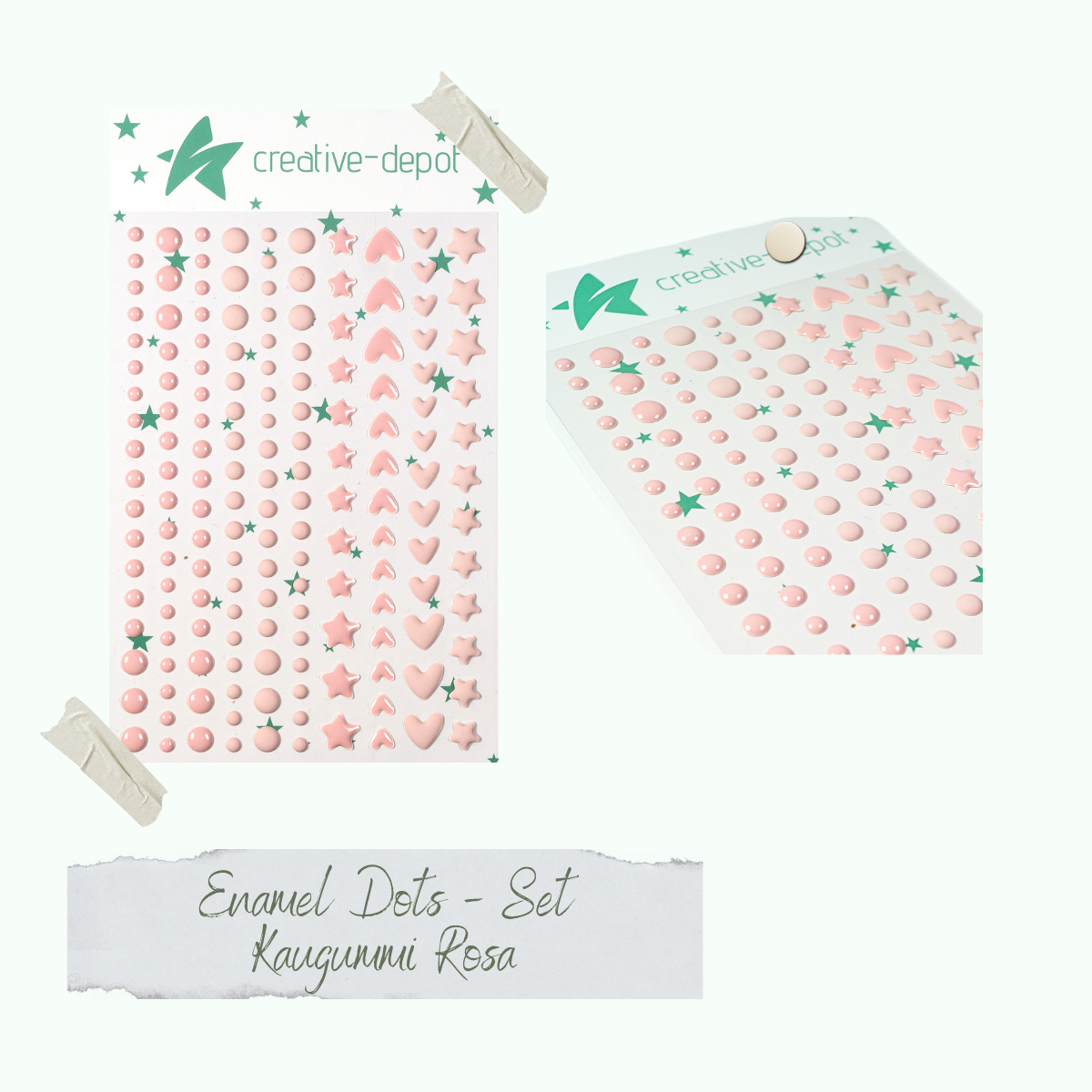 Enamel Dots - Kaugummi Rosa