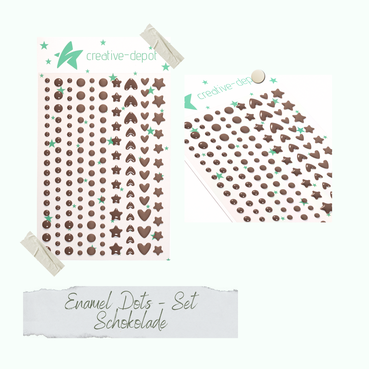 Enamel Dots - Schokolade