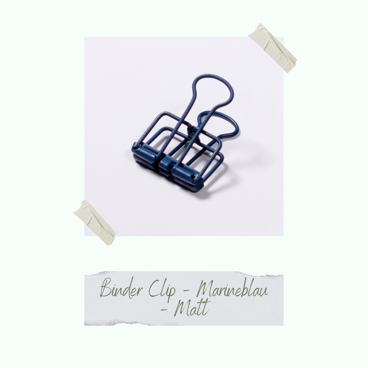 Binder Clip - Marineblau - Matt