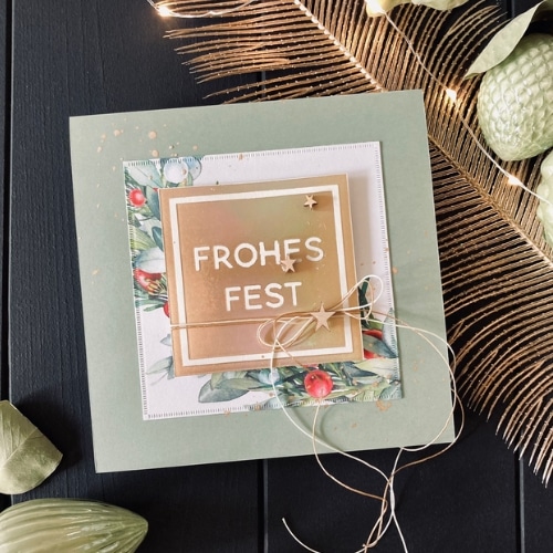 frohes fest quadrat