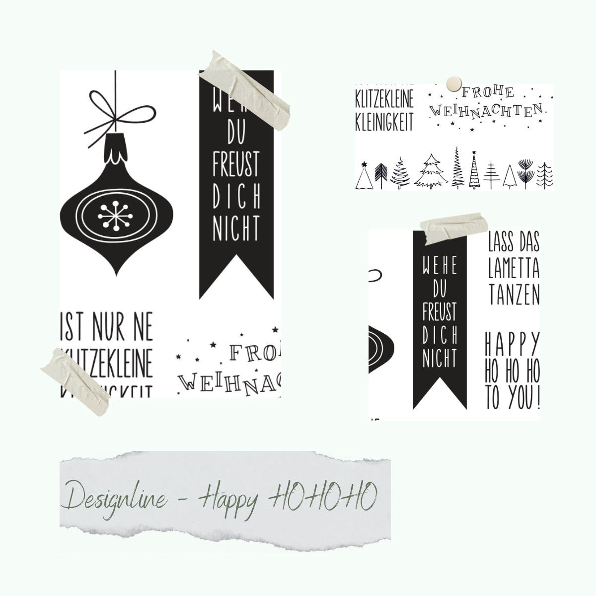 Set de tampons - Designline - Happy HOHOHO