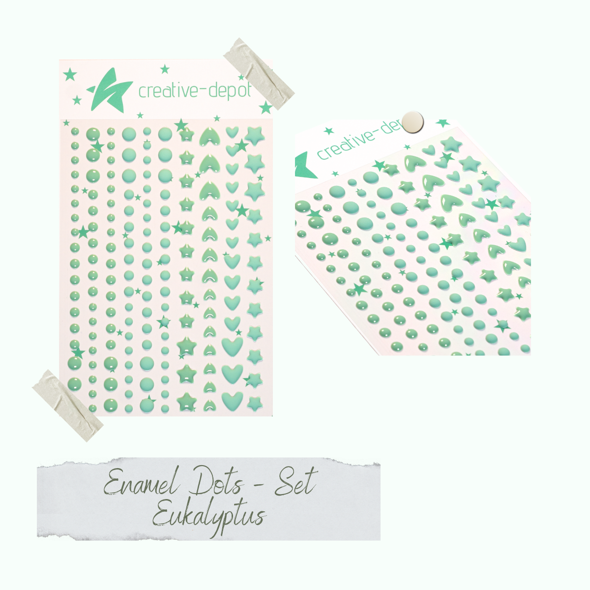 Enamel Dots - Eukalyptus