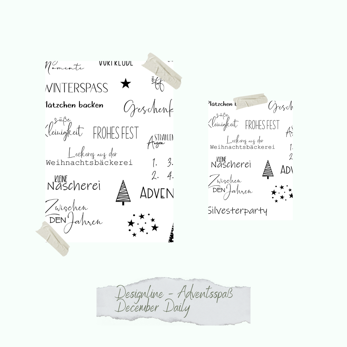 Set de tampons - Designline - Adventsspaß - December Daily