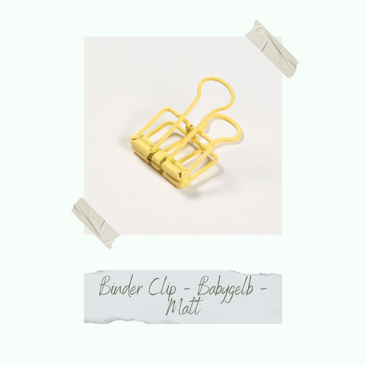 Binder Clip - Babygelb