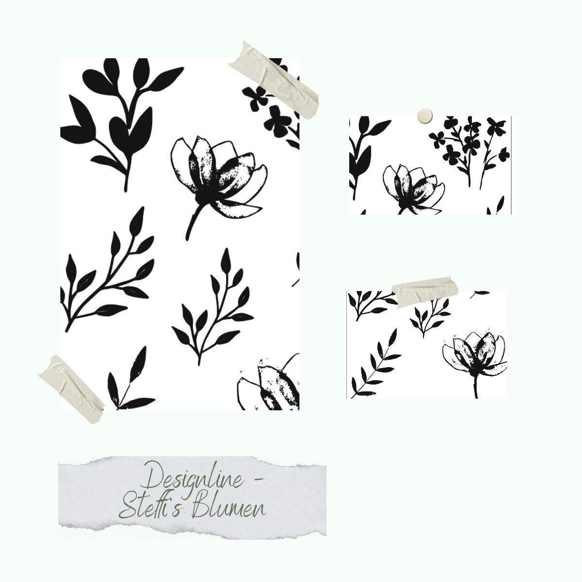 Jeu de timbres - Designline - Steffi's Blumen