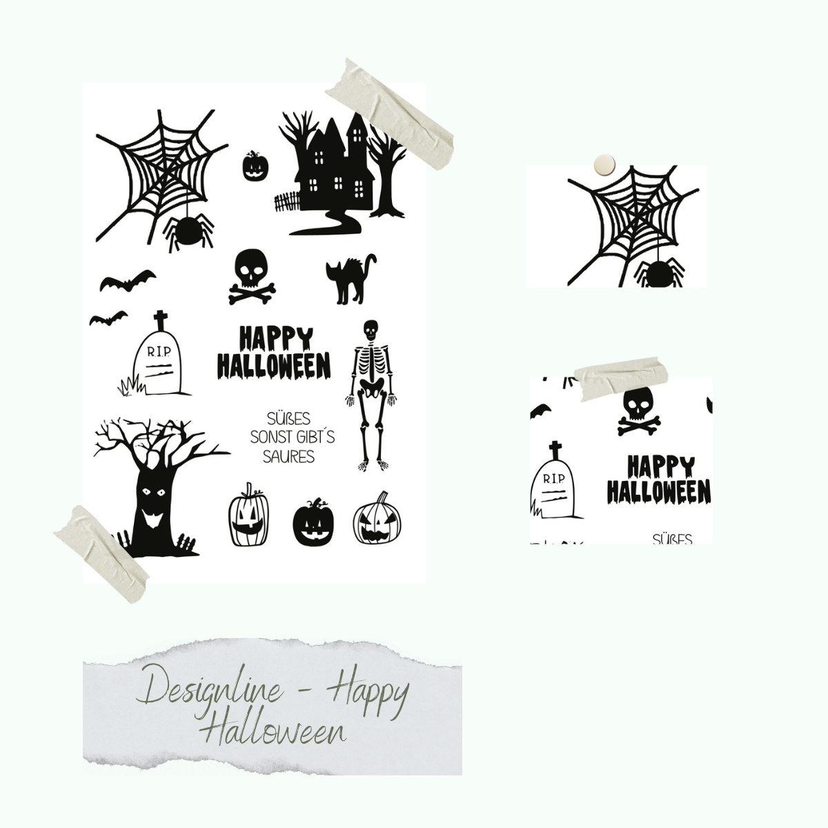 Set de tampons - Designline - Happy Halloween