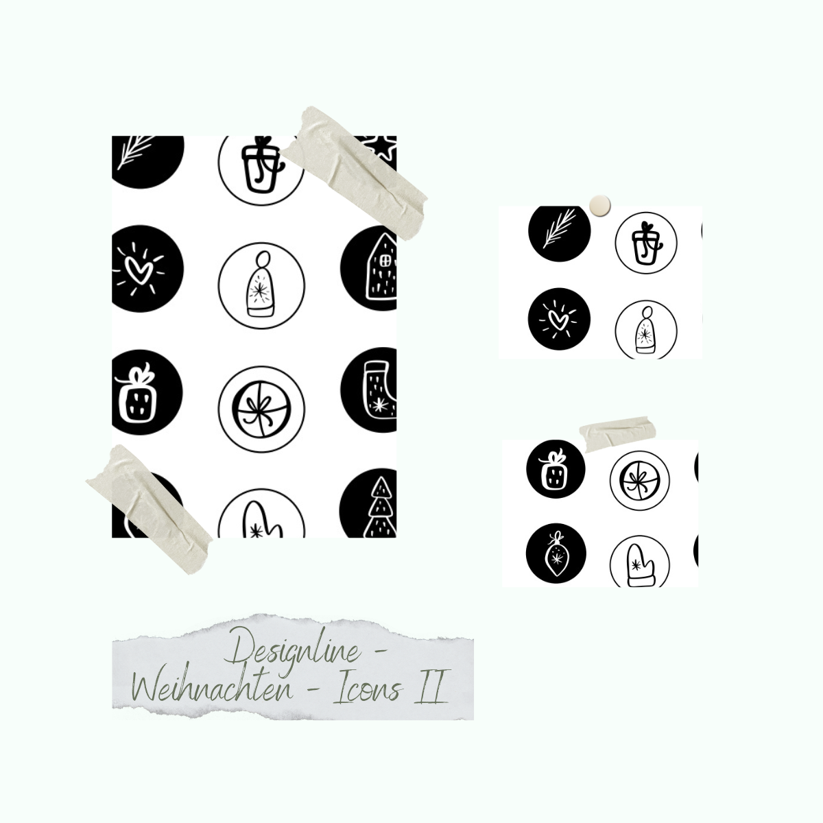 Set de tampons - Designline - Weihnachten - Icons II