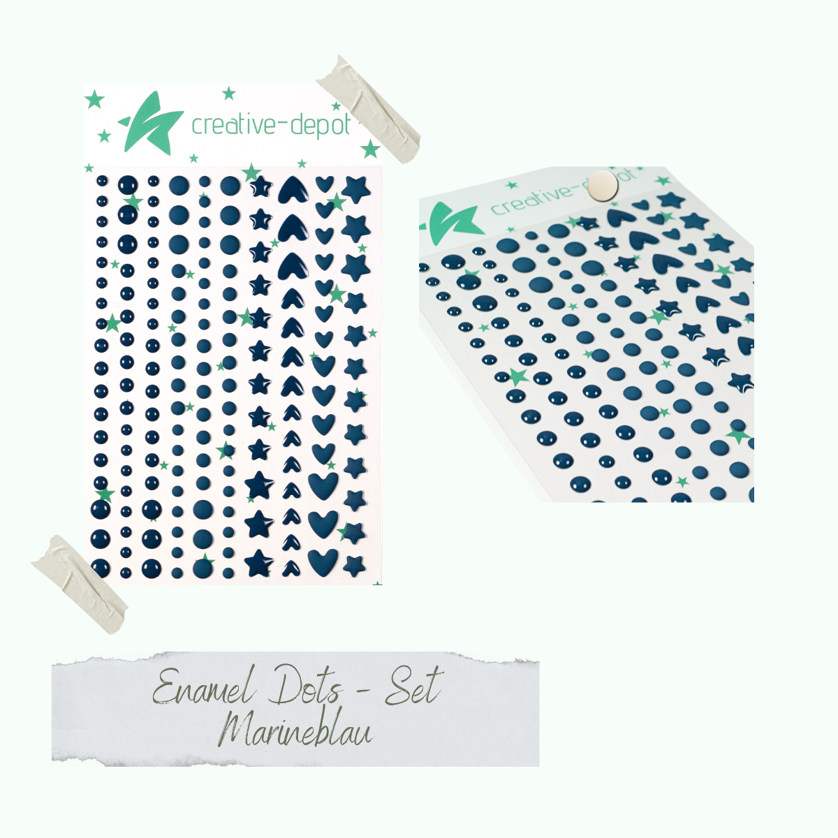 Enamel Dots - Marineblau