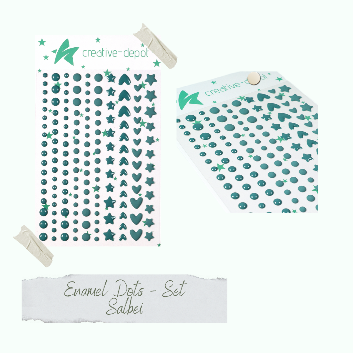 Enamel Dots - Salbei