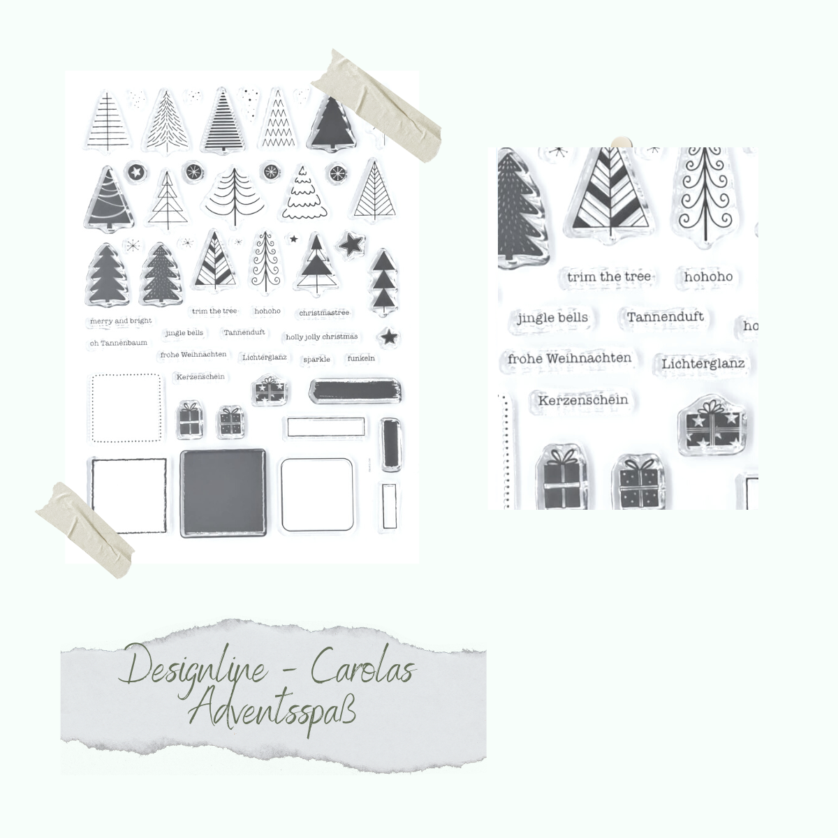 Set de tampons - Designline - Carolas Adventsspaß