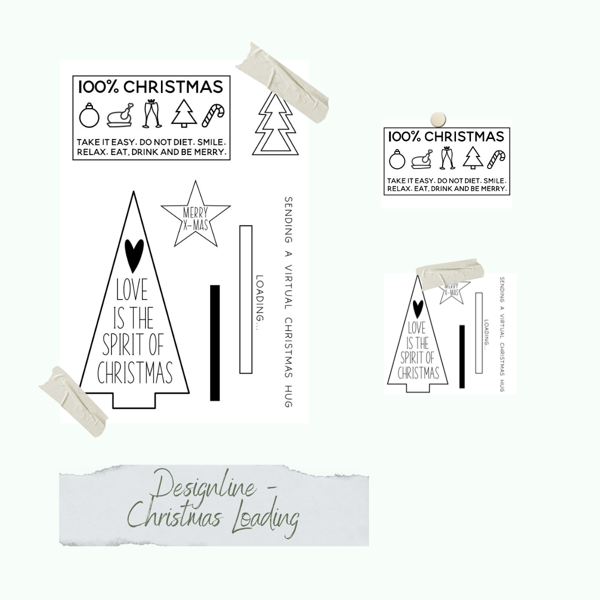 Set de timbres - Designline - Christmas Loading