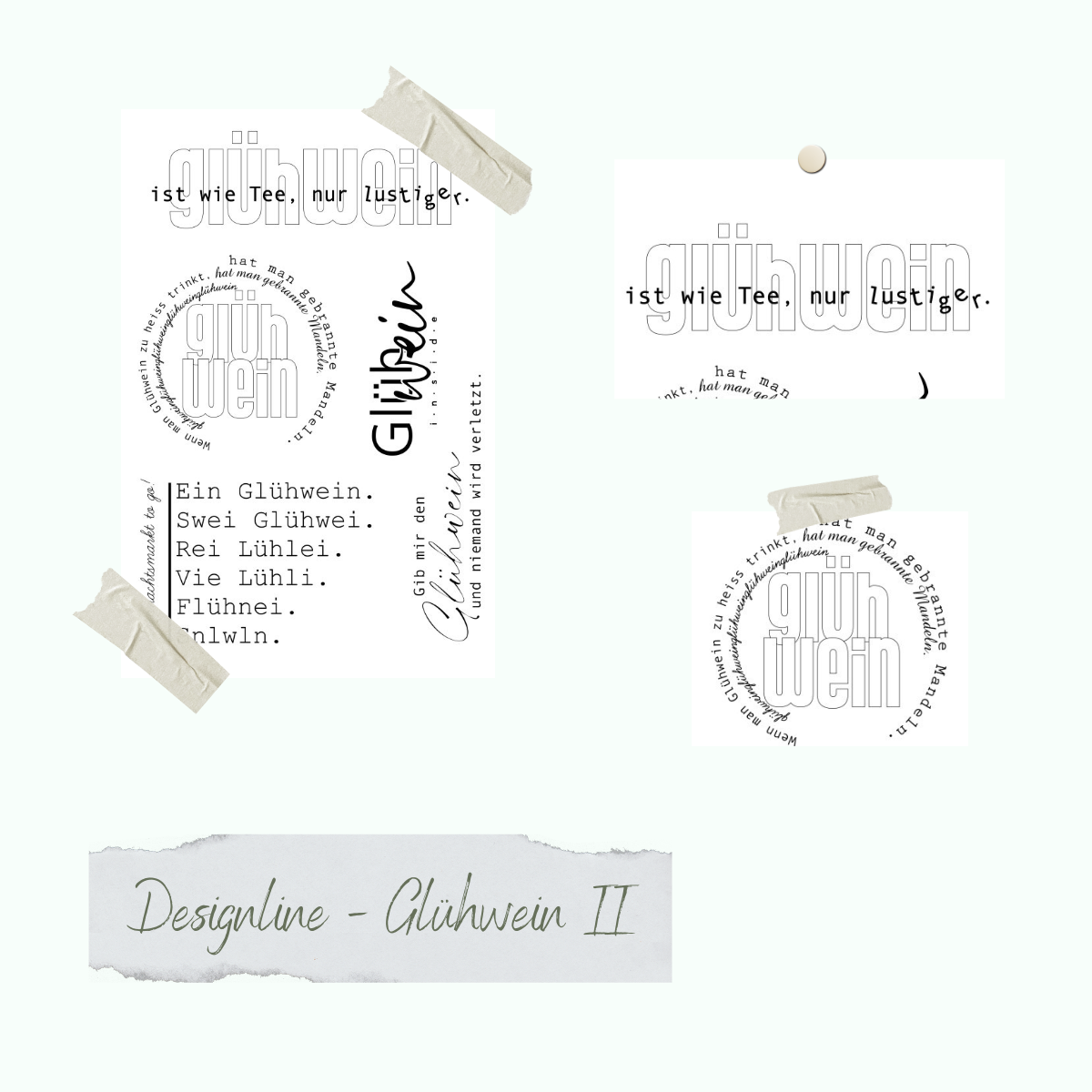 Jeu de timbres - Designline - Glühwein II